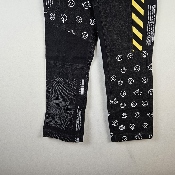 Finesse Jacko Printed Patchwork Pants Jeans size S US 4-6 NWOT Statement - Picture 6 of 11